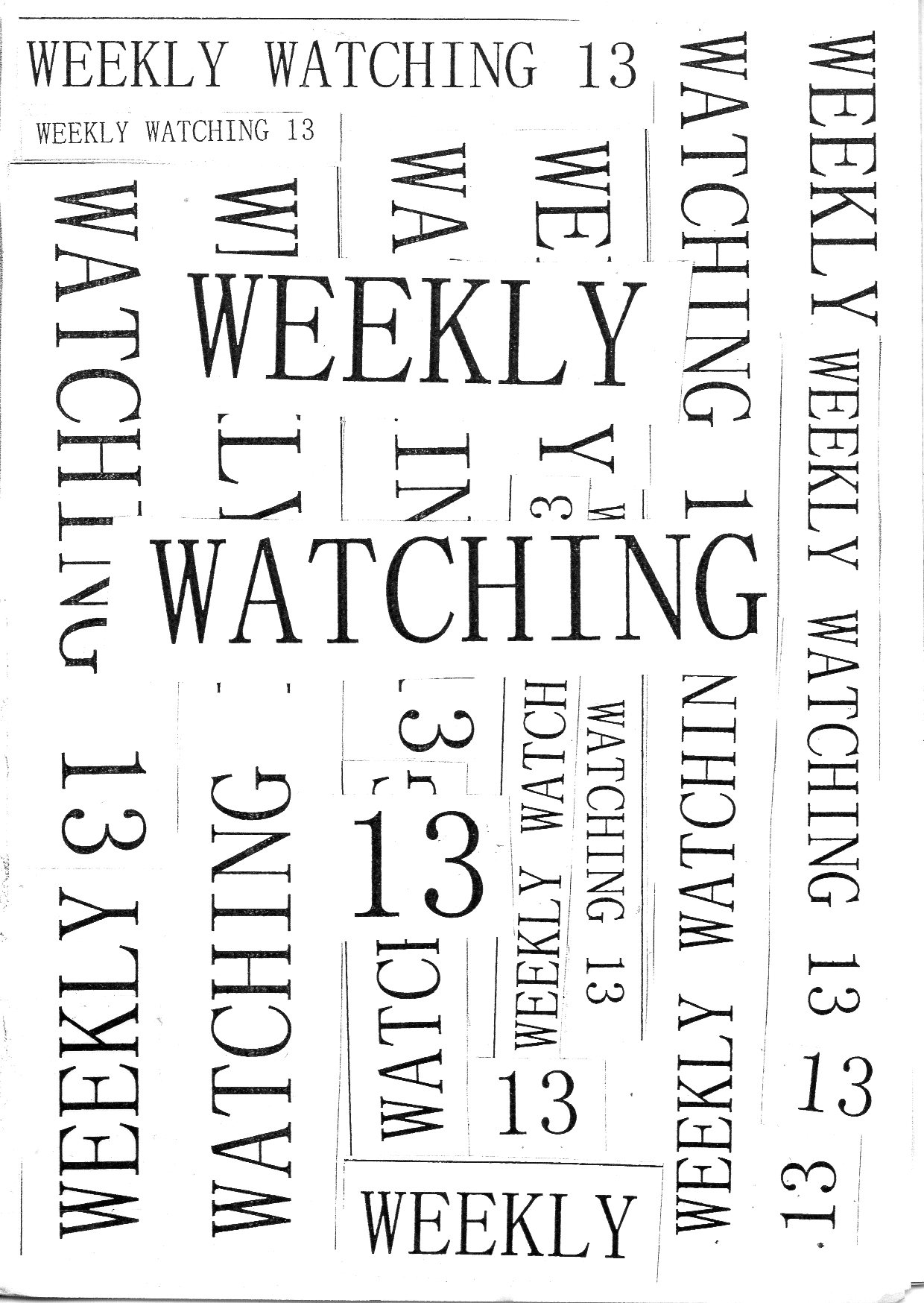 weeklywatching issue 13